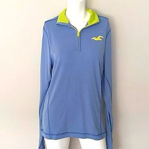 Hollister Sport Quarter Zip Long Sleeve Pullover.